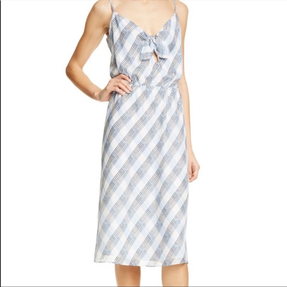 NWT Joie “Abiah” Thin Strap Dress Blue White Large